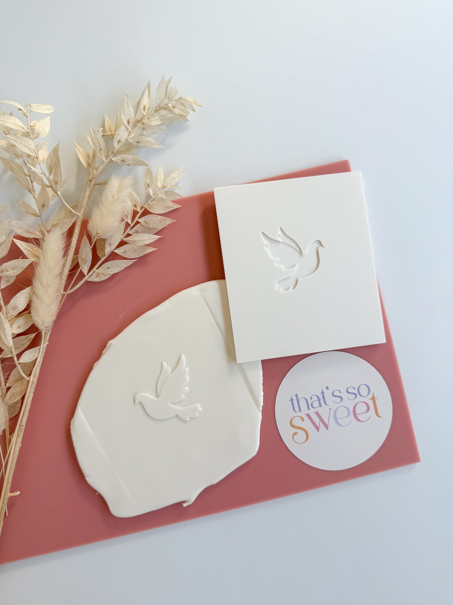 Dove Silhouette Cookie Stamp