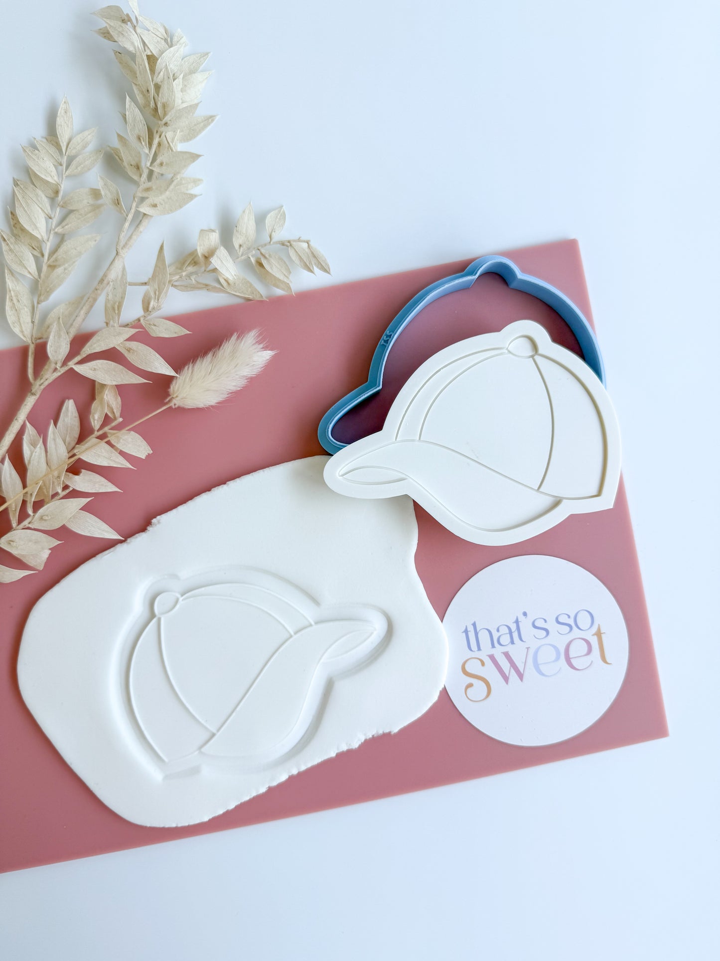 Baseball Cap Cookies Stamp and Cutter
