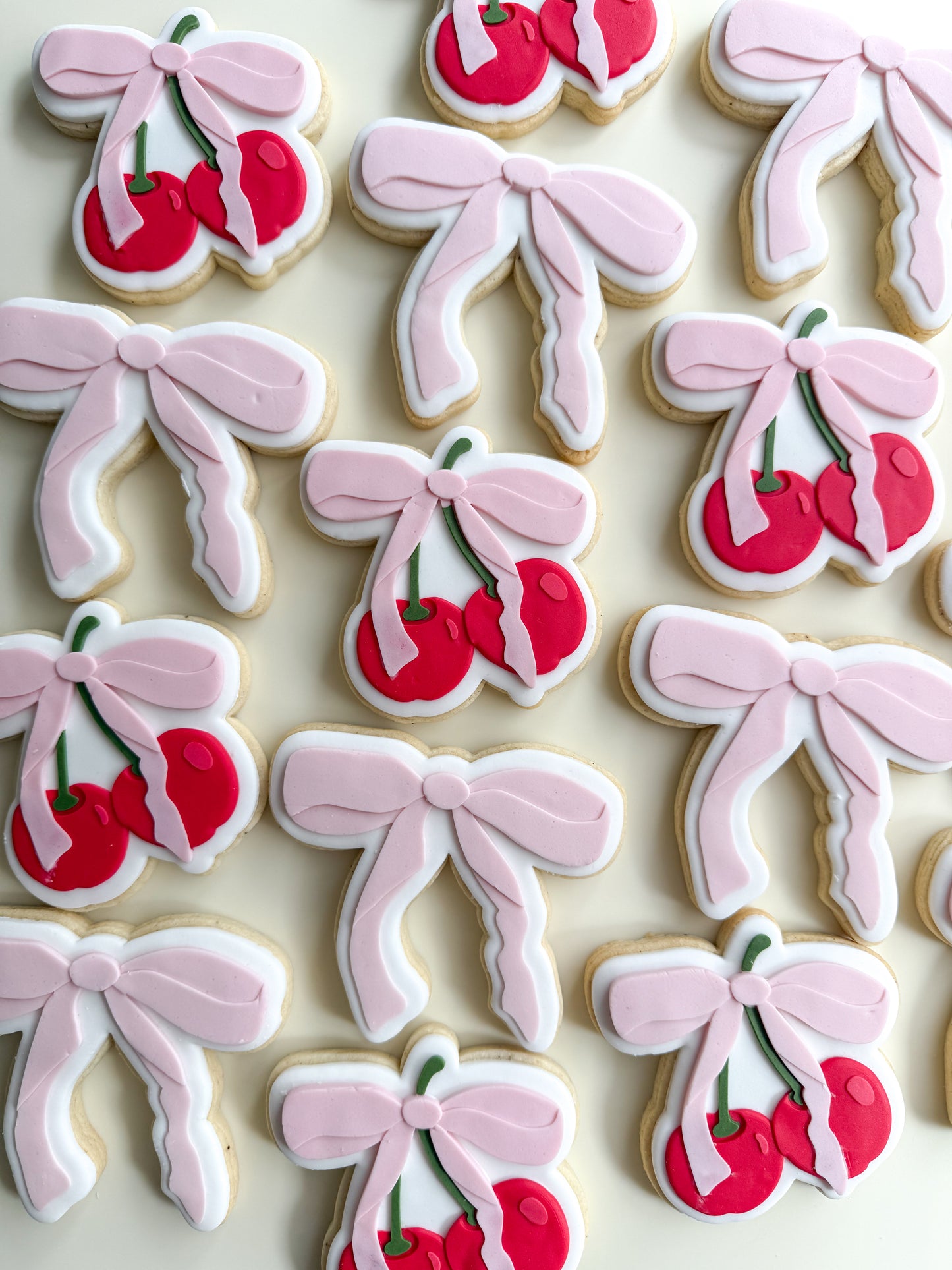Cherry Baby Shower Cookies