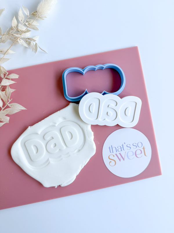DAD 'Bluey Font' Stamp and Cutter