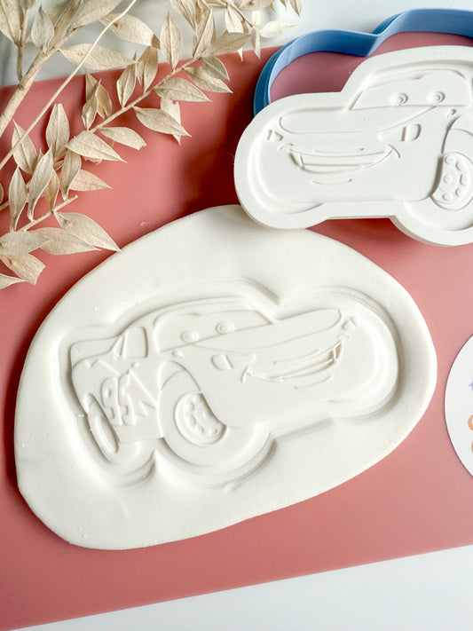Lightning McQueen Cookie Stamp and Cutter