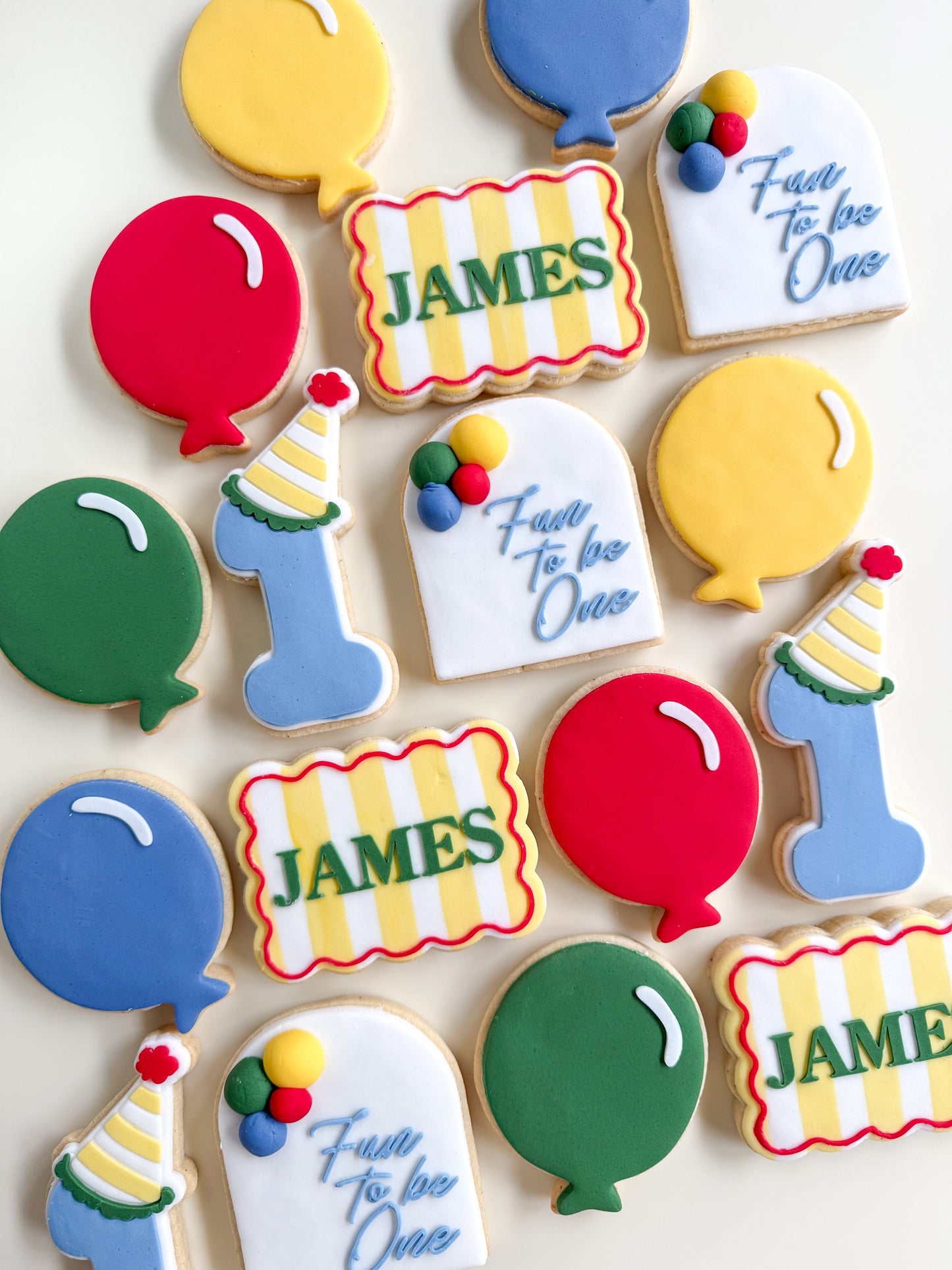 Fun to be One Themed Decorated Cookies