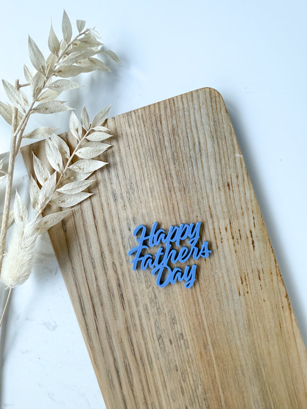 Happy Fathers Day Cupcake Charm