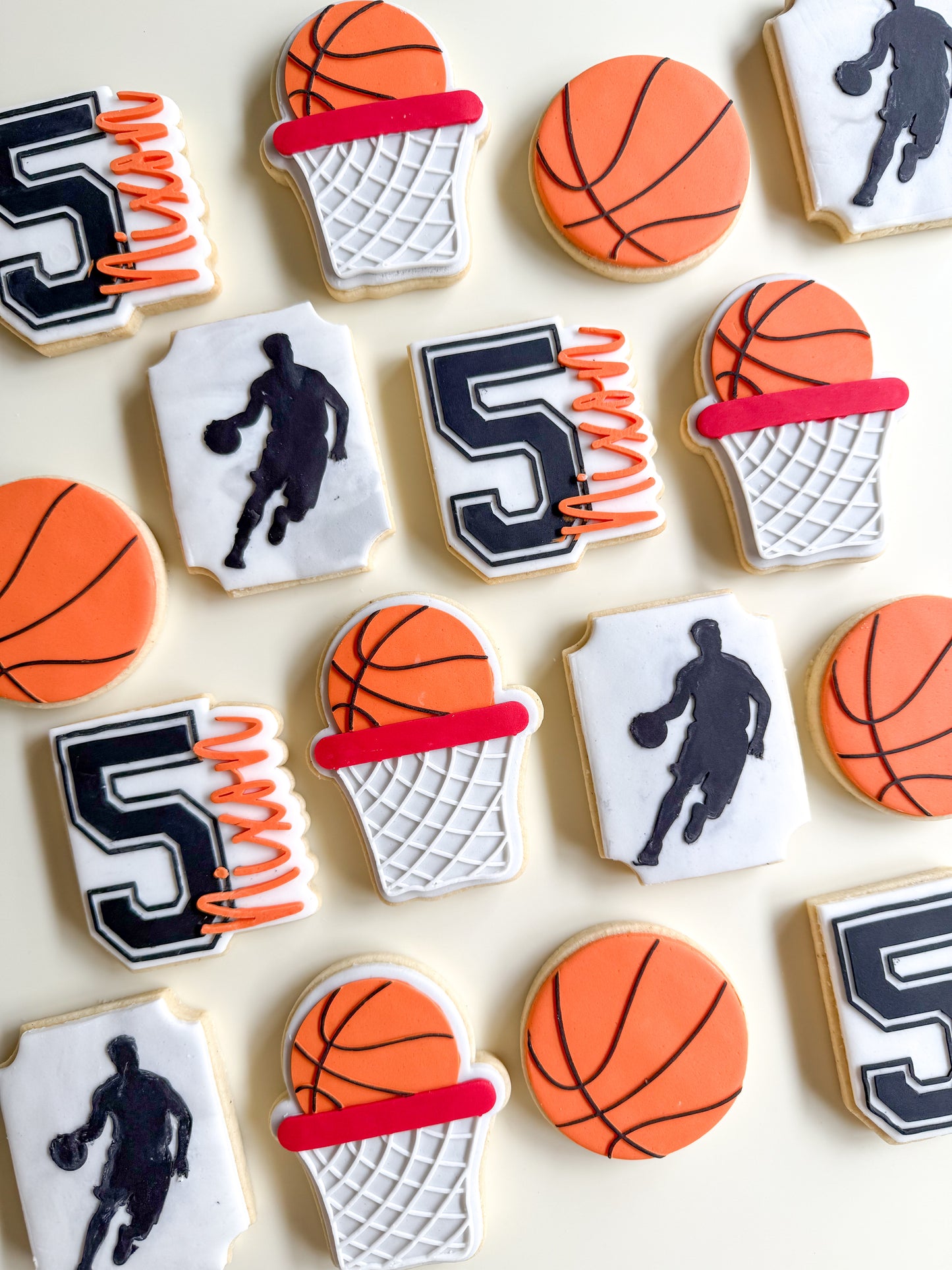 Customised Number and Name Basketball Theme Stamp and Cutter