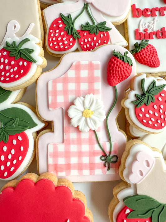 No. one With balloon strings cookie stamp and cutter