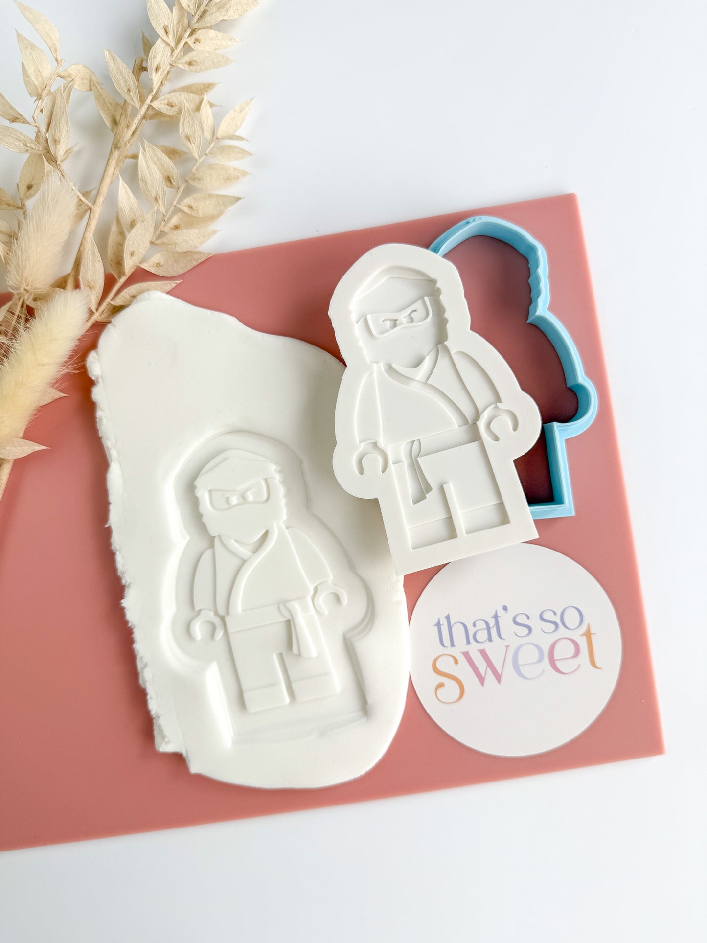 Lego Ninja Cookie Stamp and Cutter