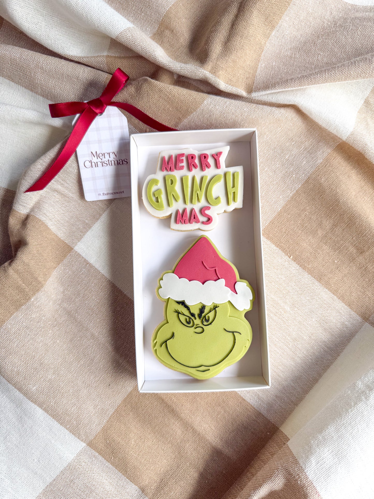 Grinch Face Cookie Stamp and Cutter
