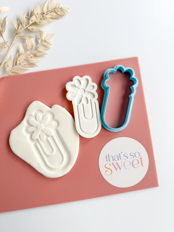 Paperclip Daisy Cookie Stamp and Cutter