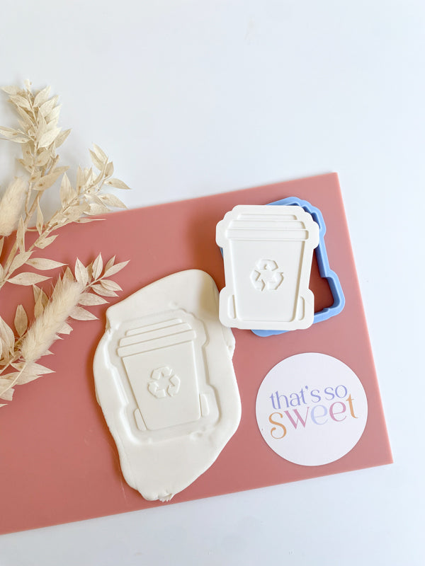 Recycling Wheelie Bin Stamp and Cutter