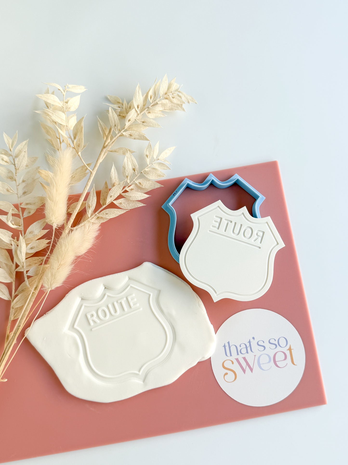 Blank Route Sign Stamp and Cutter