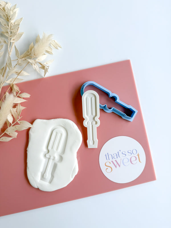 Flathead Screwdriver Cookie Stamp and Cutter