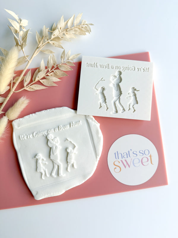 We're Going on a Bear Hunt Cookie Stamp and Cutter