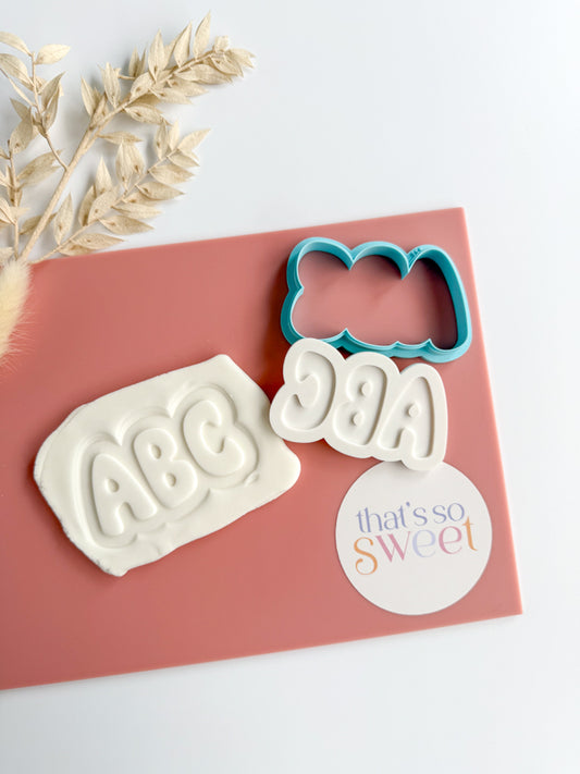 ABC Cookie Stamp and Cutter