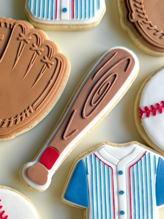Baseball Bat Cookie Stamp and Cutter