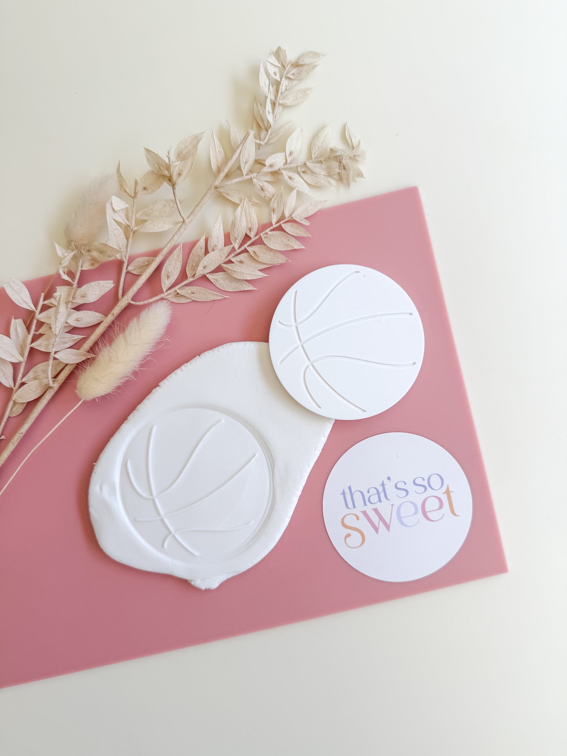 Basketball Cookie Stamp Only