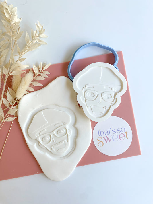 Blippi Face Stamp and Cutter