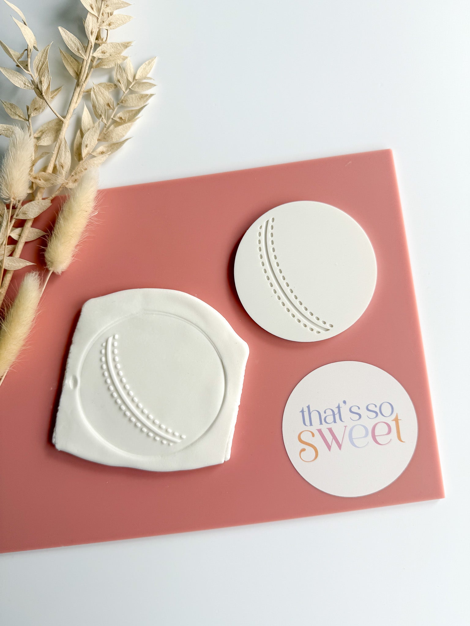 Cricket Ball Cookie Stamp