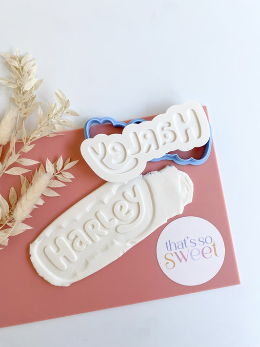 Customised Text 'Bluey' Font Stamp and Cutter