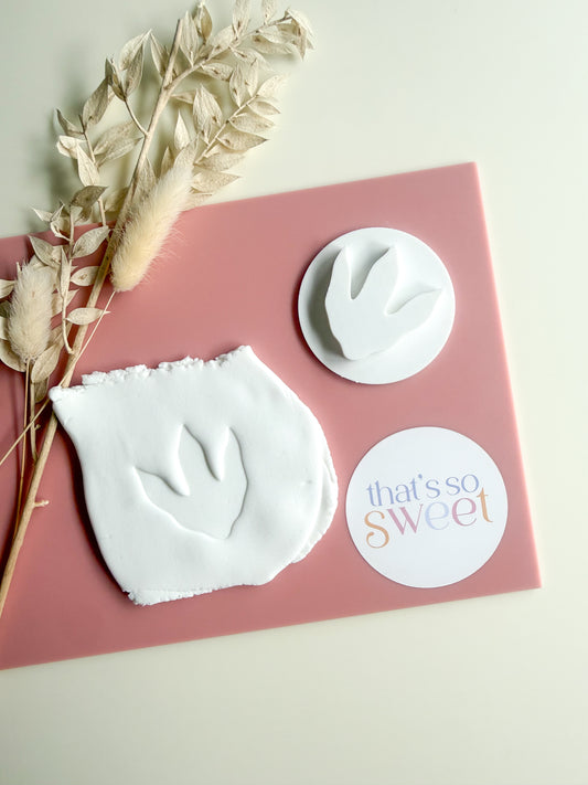Dino Foot Print Cookie Embosser 