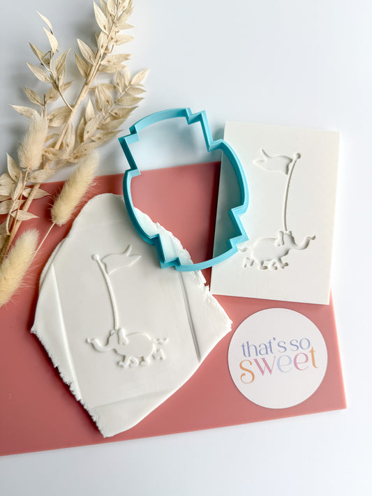 Dr Seuss Elephant Cookie Stamp and Cutter