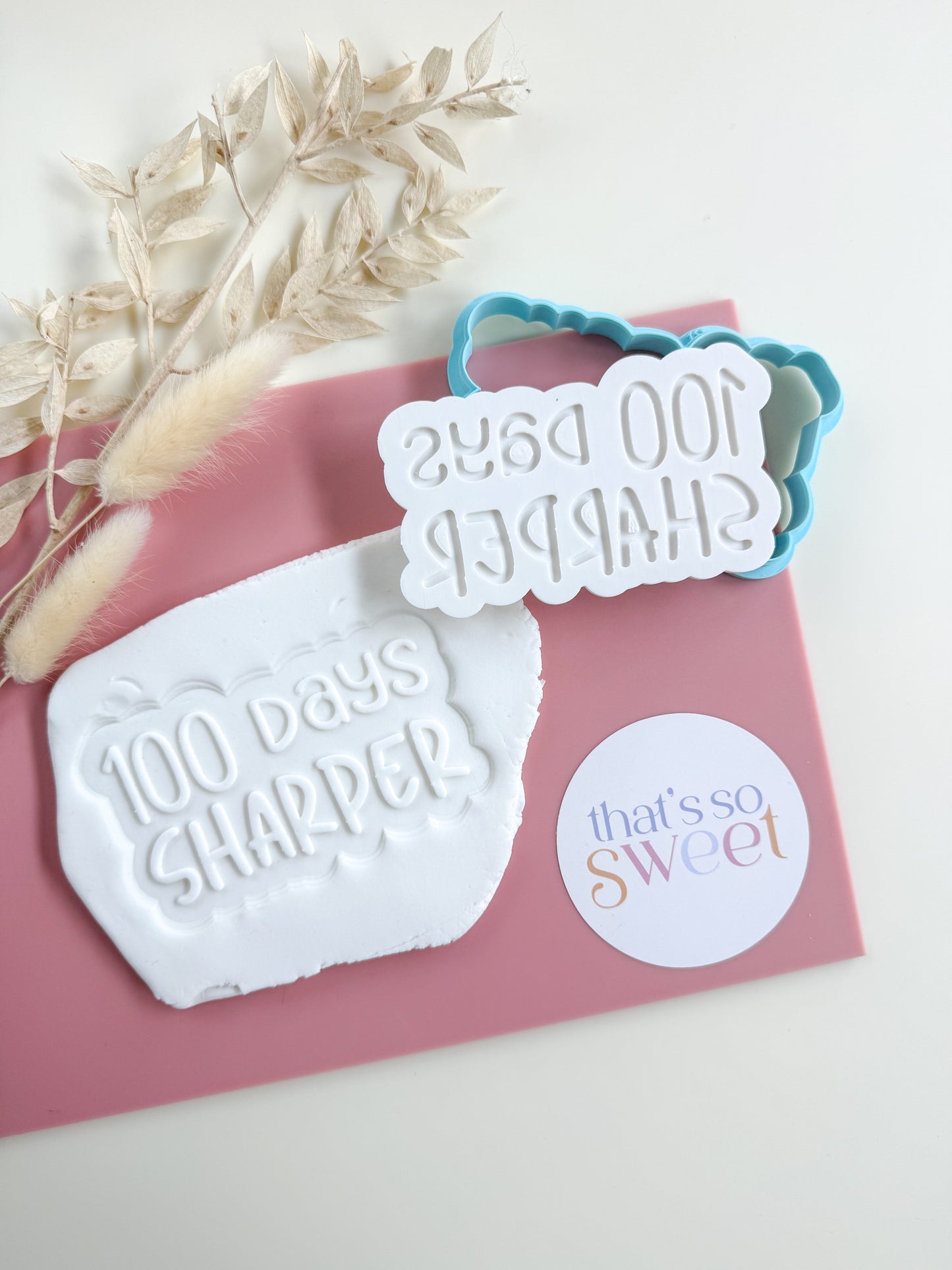 100 Days Sharper Stamp and Cutter