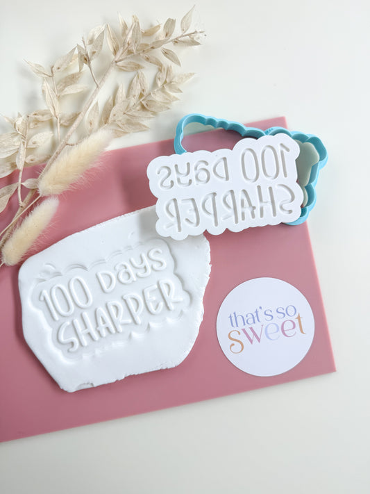 100 Days Sharper Stamp and Cutter