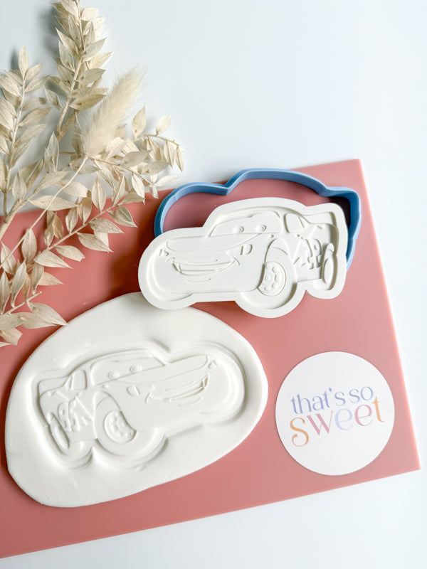 Lightning McQueen Cookie Stamp and Cutter
