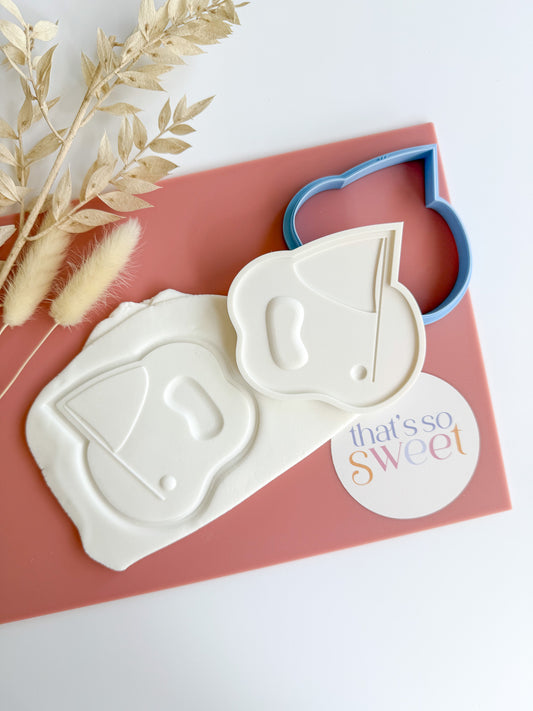 Golf Green Cookie Stamp and Cutter