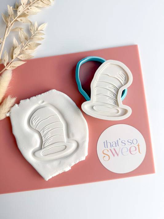 Hat (The Cat in the Hat) Cookie Stamp and Cutter