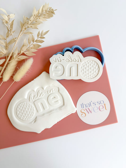 Hole in One Cookie Stamp and Cutter