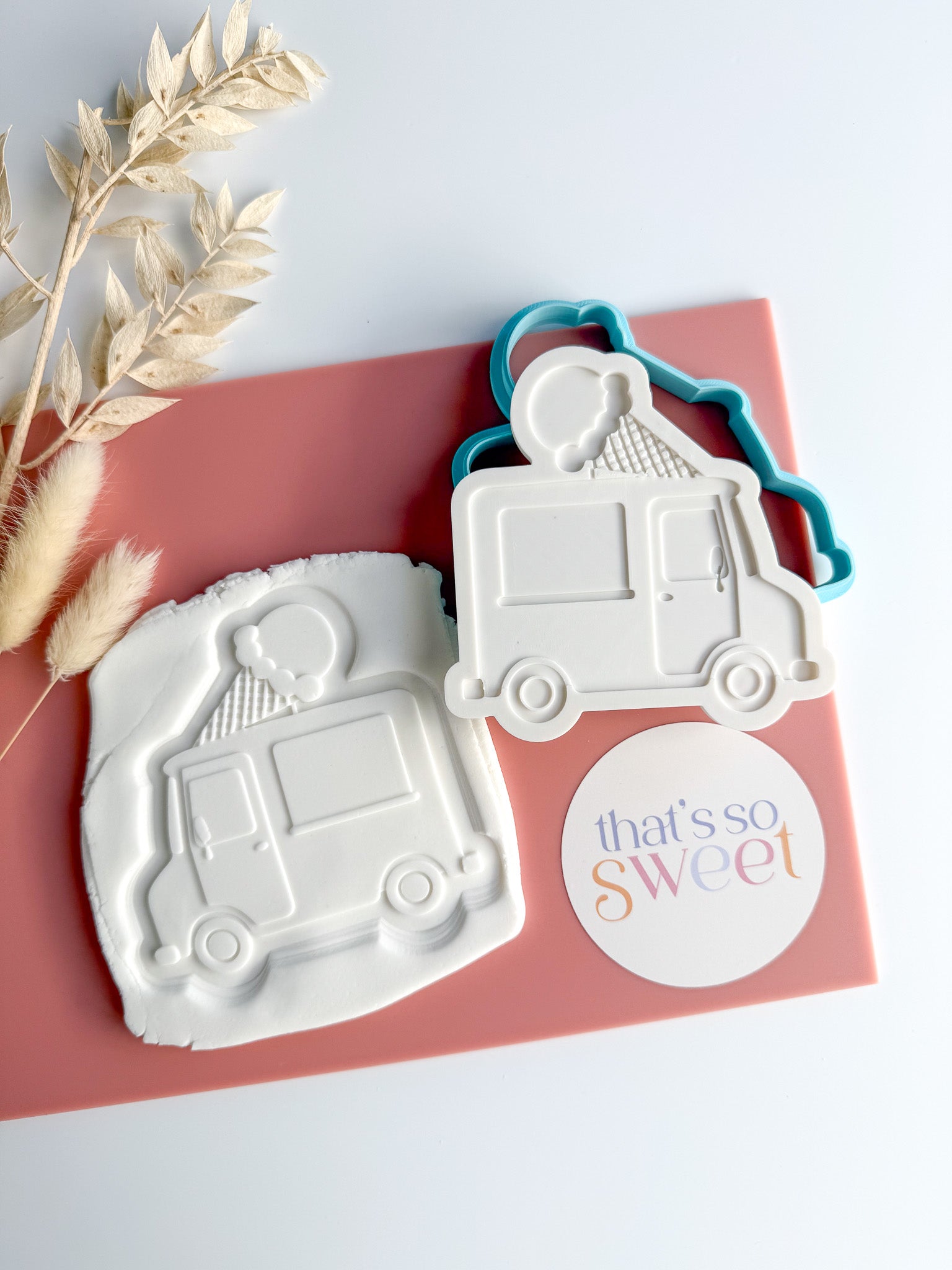 Ice Cream Van Cookie Stamp and Cutter