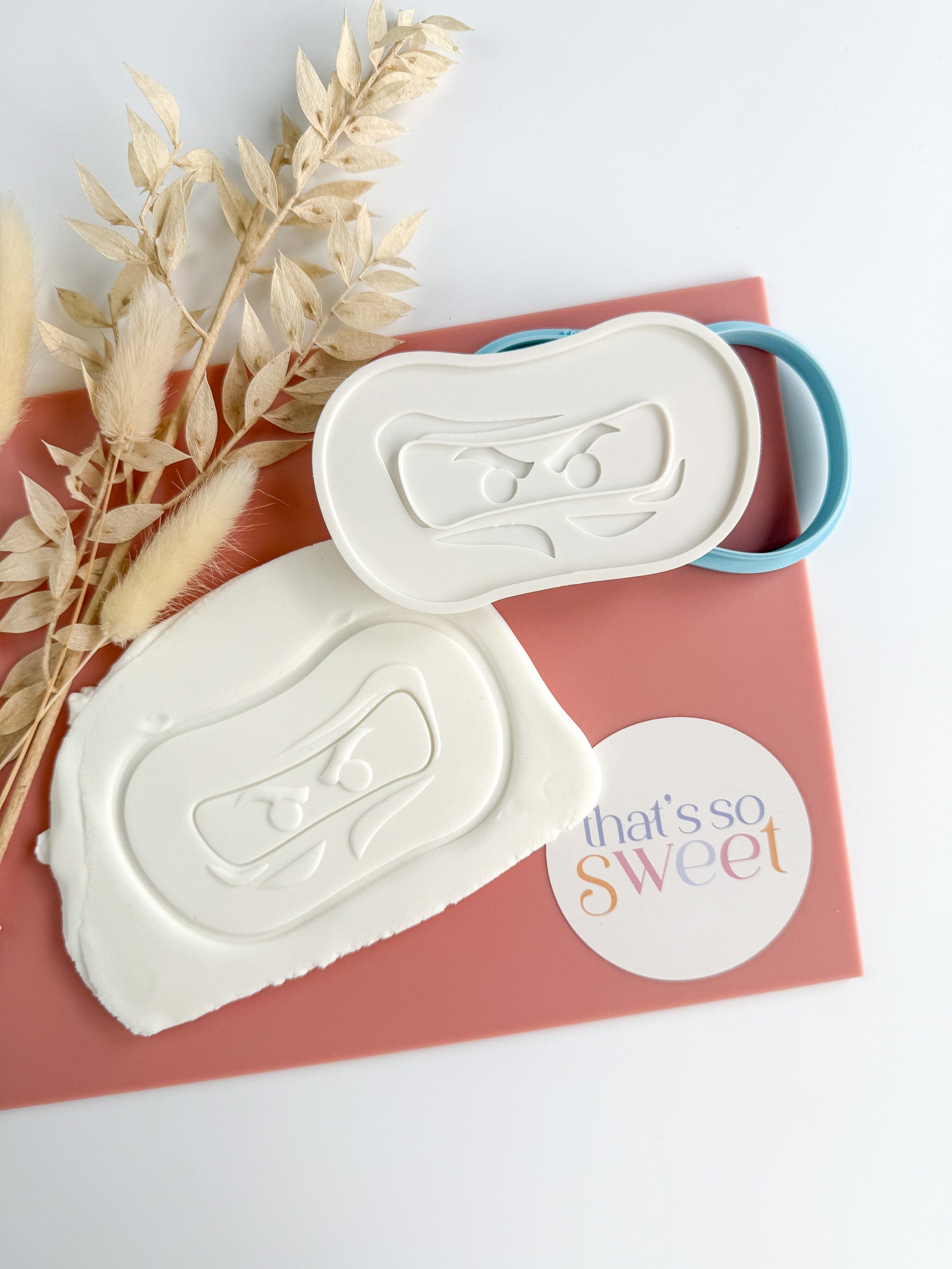 Lego Ninja Eyes Cookie Stamp and Cutter