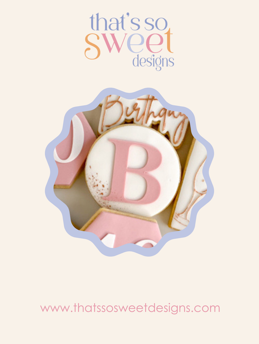 Century Font Letters Stamp