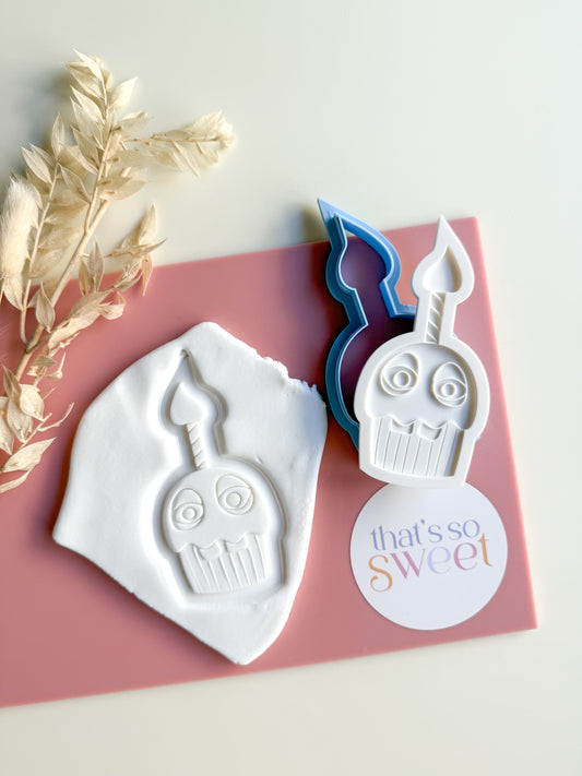 Mr Cupcake Cookie Stamp and Cutter