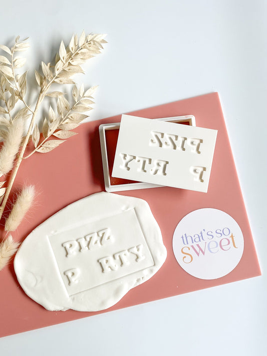 PIZZA PARTY Stamp and Cutter