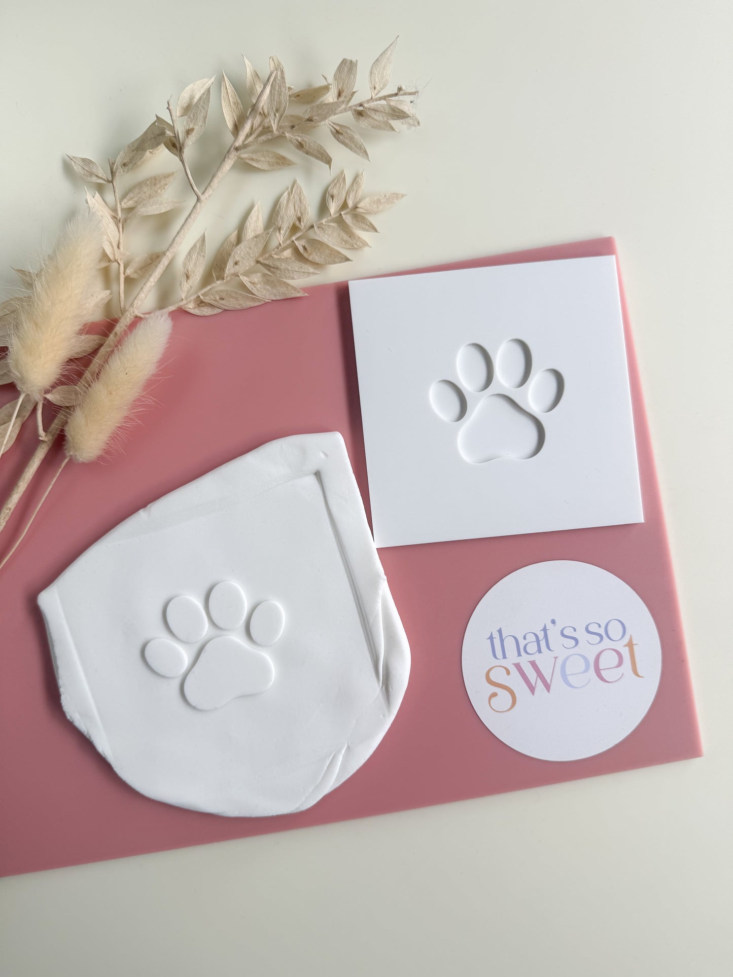 Paw Print Cookie Stamp