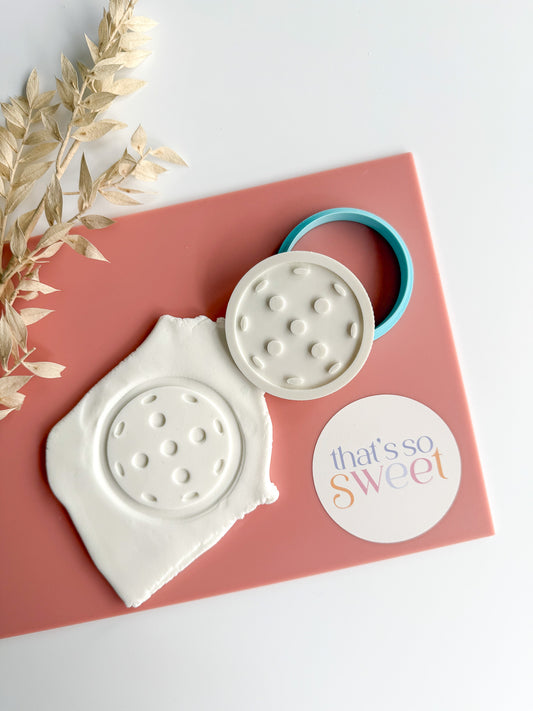 Pickleball 6cm Cookie Stamp and Cutter