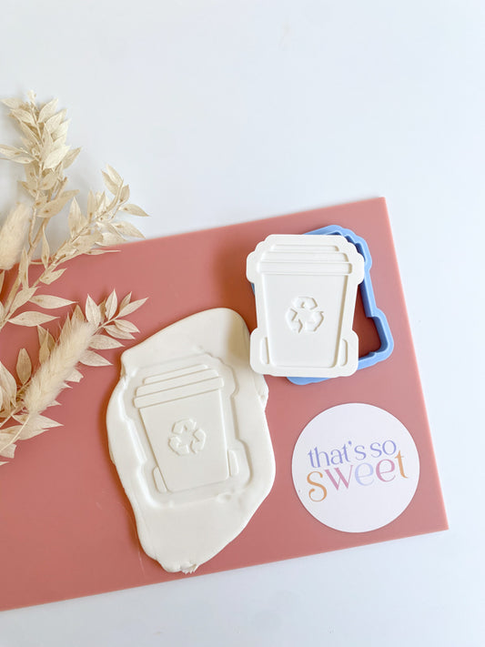 Recycling Wheelie Bin Stamp and Cutter