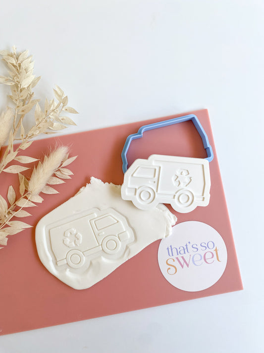 Recycling Truck Stamp and Cutter