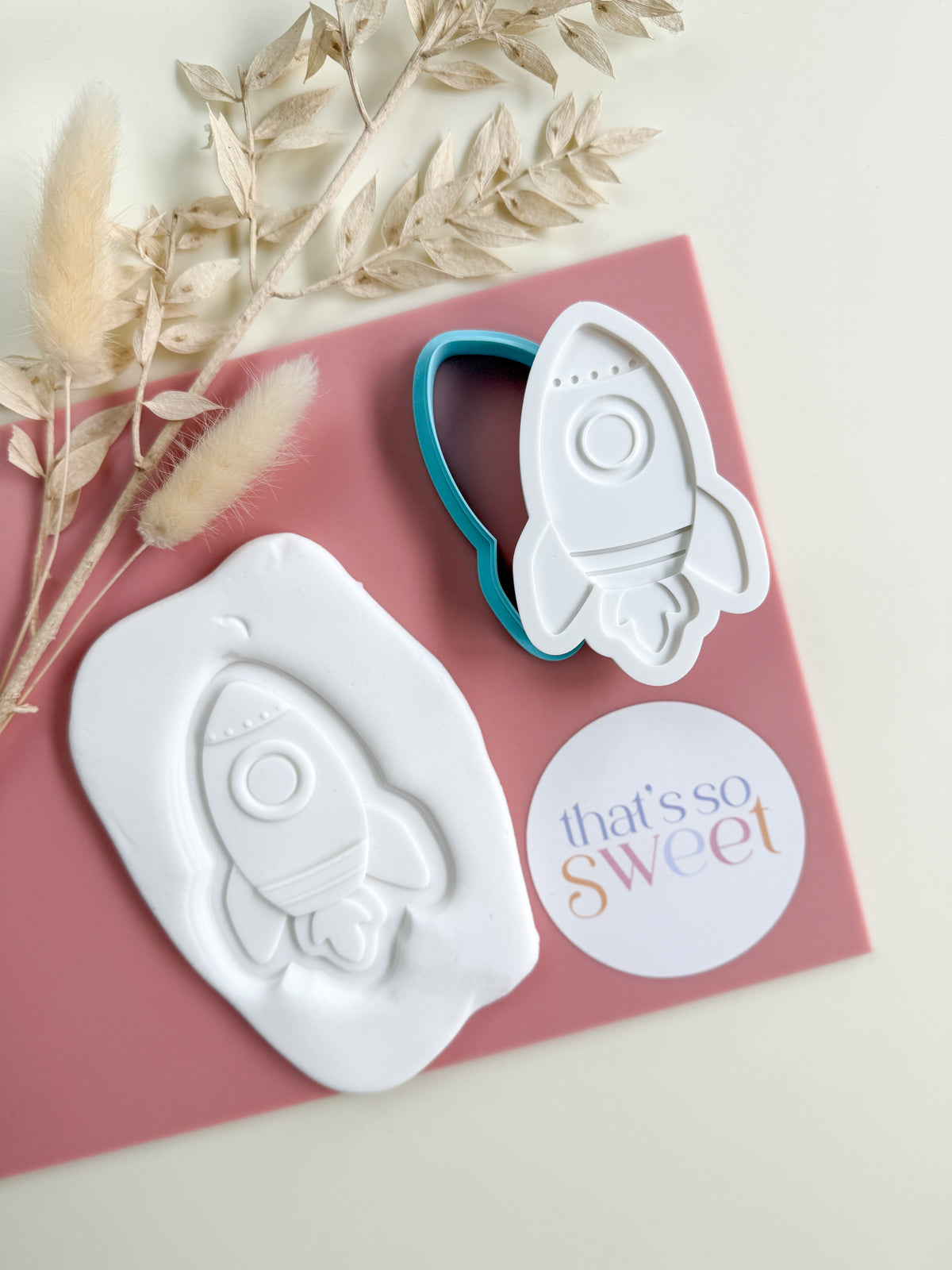 Rocket Ship Stamp and Cutter