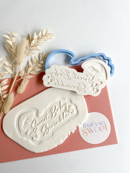 Sweet Baby Sprinkle Cookie Stamp and Cutter