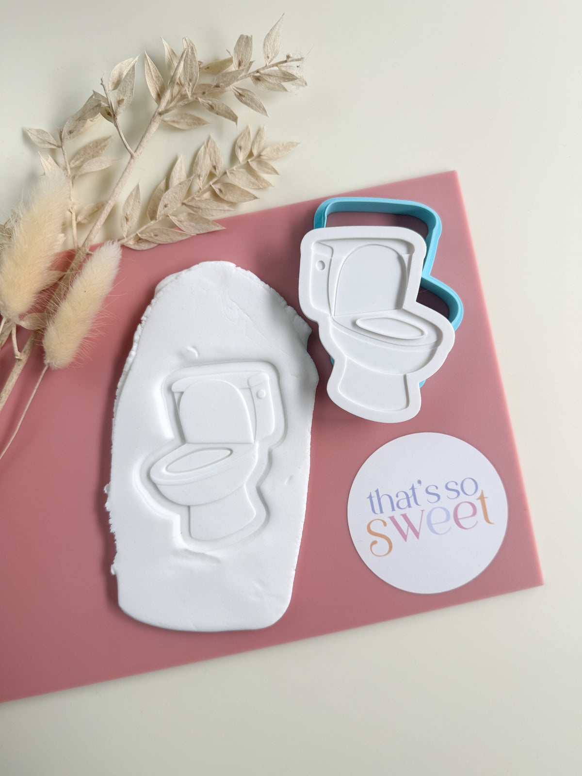 Toilet Cookie Stamp and Cutter