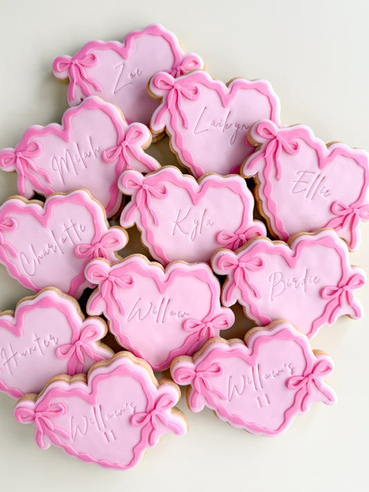 Wavy Heart with Bows Stamp and Cutter